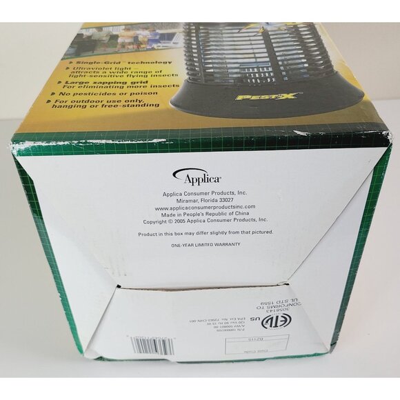 Pest-X Bug Zapper Outdoor Insect Eliminator With Hanging Hook & UV Light NEW - Picture 7 of 10